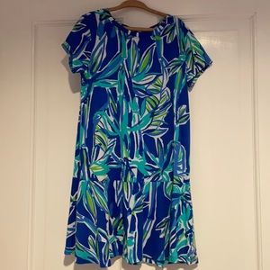 Girls Lilly Pulitzer blue dress size 6/7
